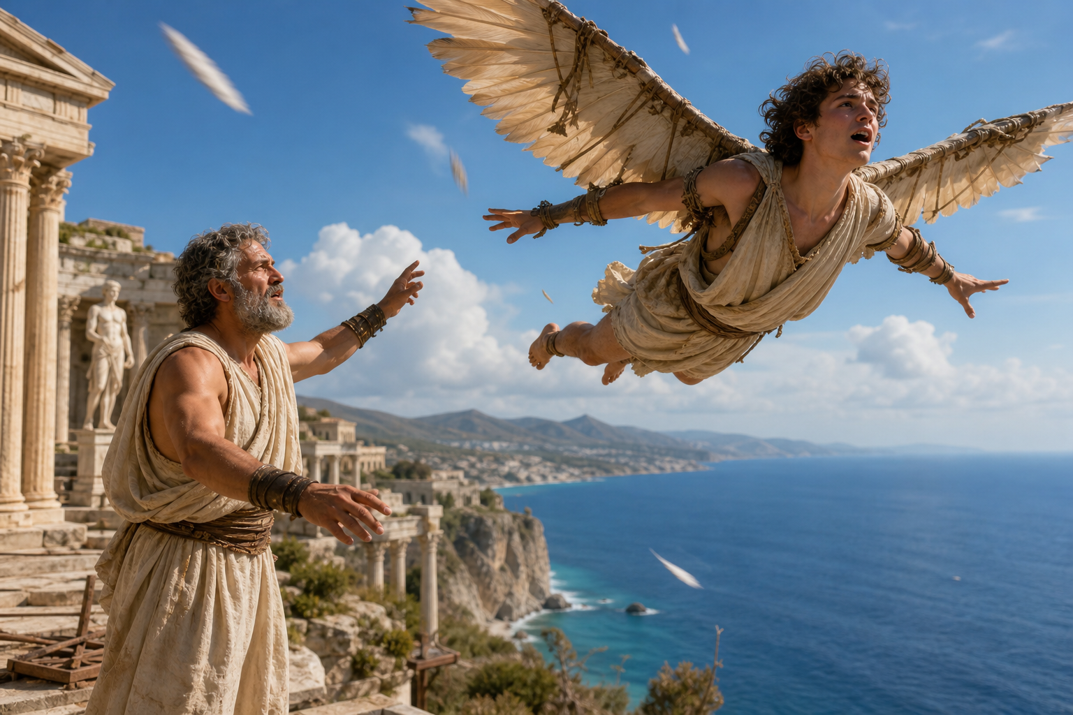 Daedalus and Icarus: The Tragic Flight of Genius and Hubris - History Unlocked