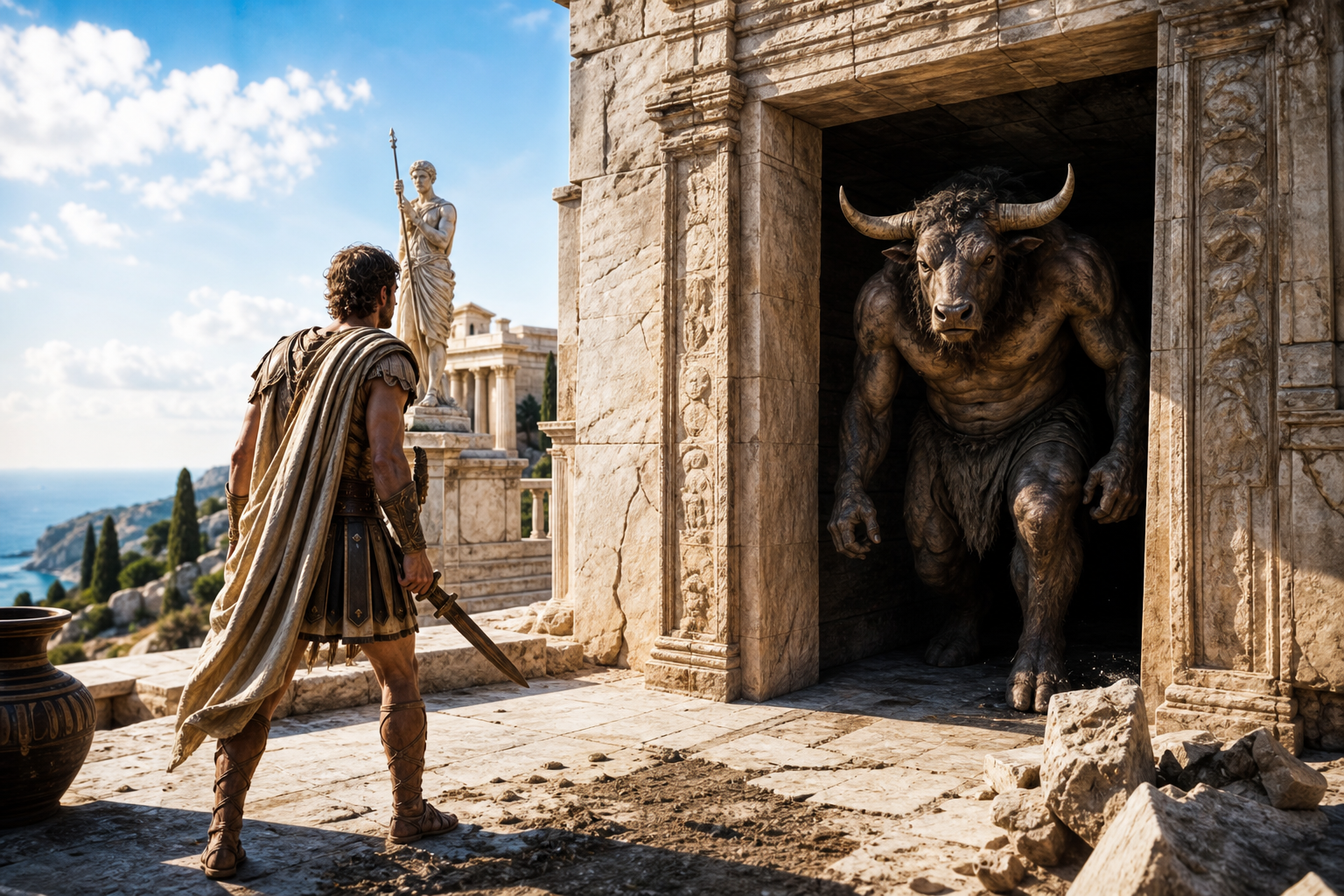 Theseus and the Minotaur: Inside the Labyrinth's Dark Secret - History Unlocked