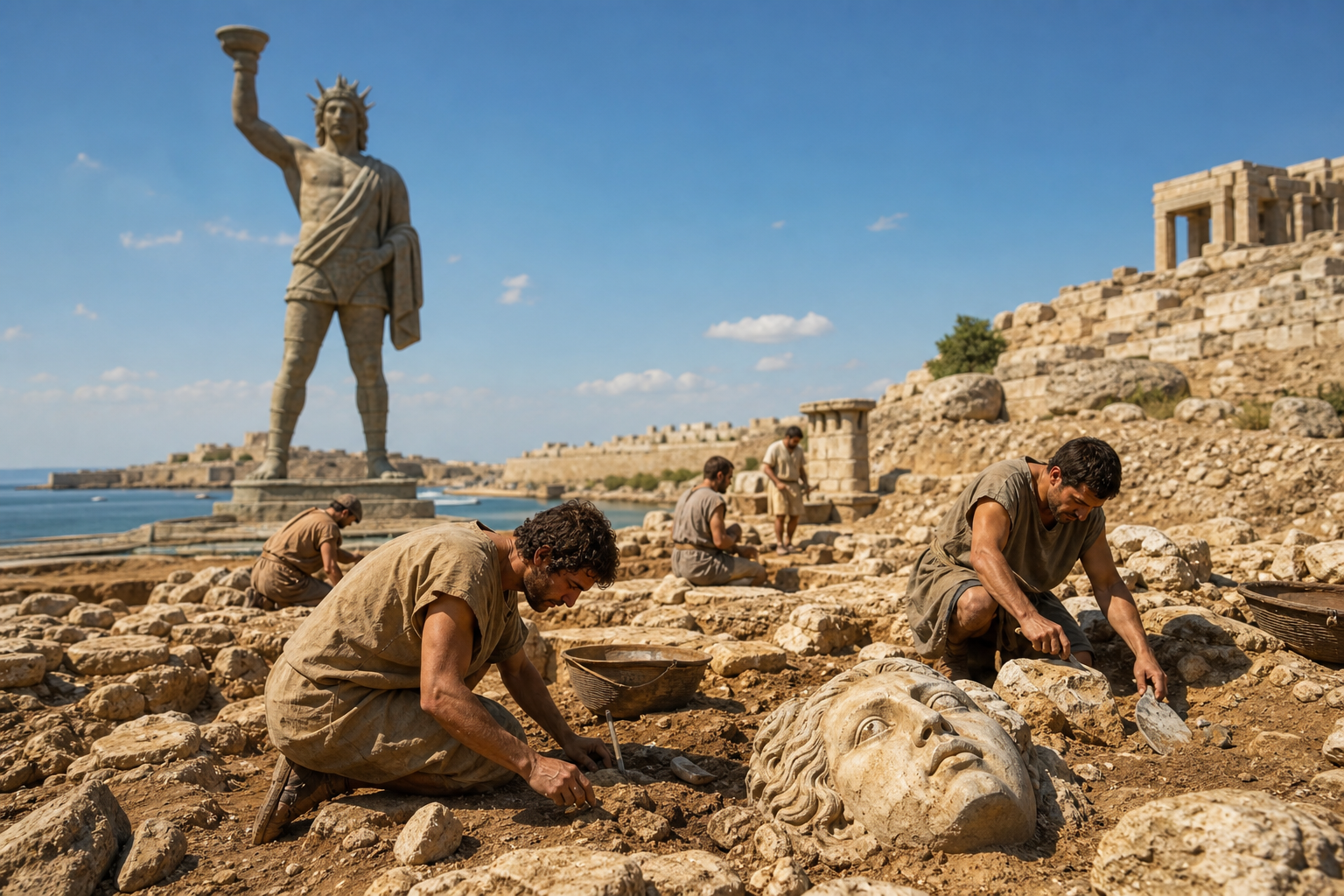 Kolos Rodyjski: Zaginiony Cud Świata i archeologiczna tajemnica - History Unlocked