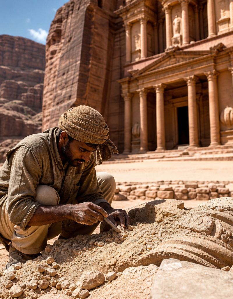 Petra: Die geheimnisvolle Stadt im Fels — Nabatäens Meisterwerk