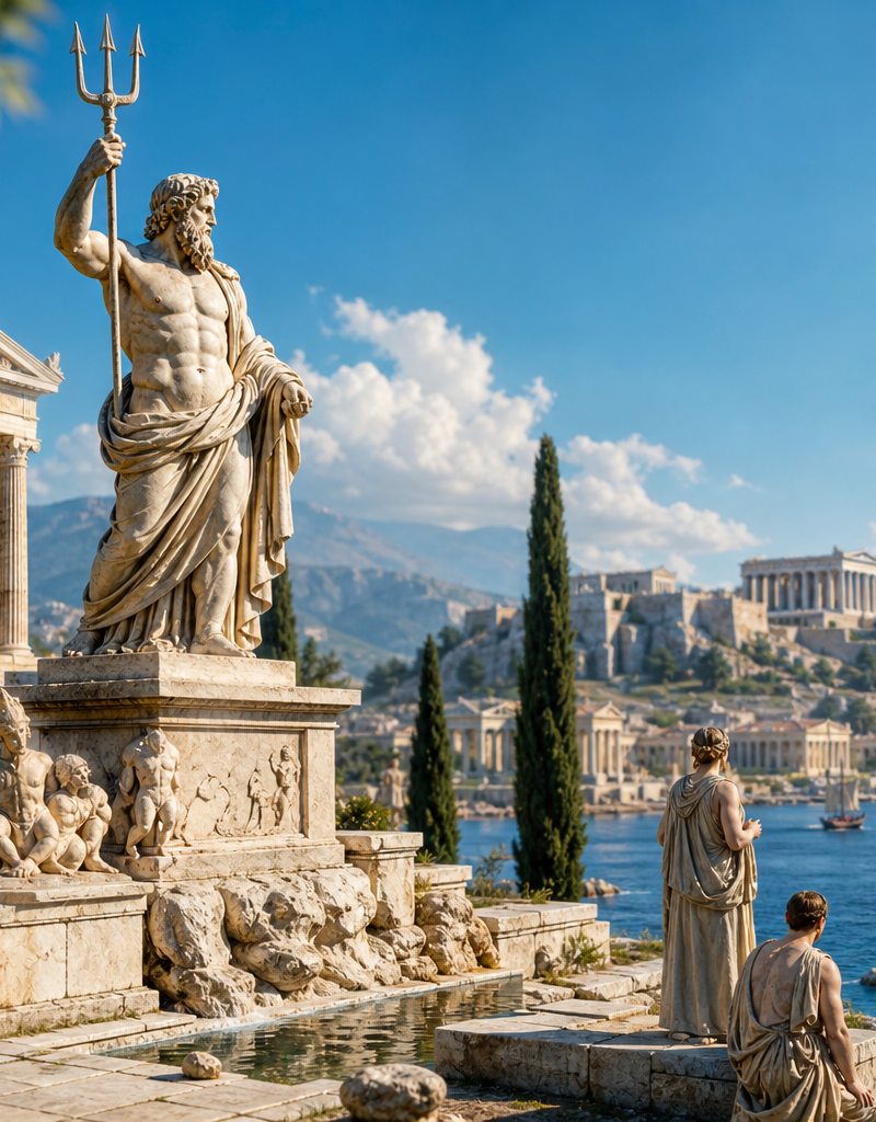 Poseidon: King of the Sea — Myths, Worship, and Legacy